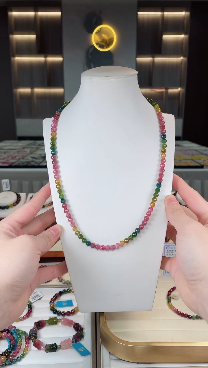 【闪购商品】碧玺三圈手串未镶嵌（多样性发一条）Y