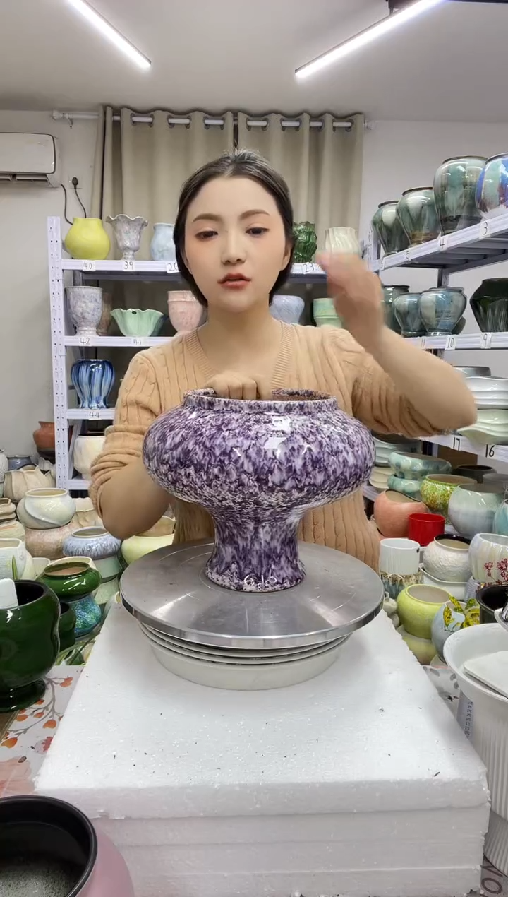 12.30陶瓷花盆直播链接高.     22 口15