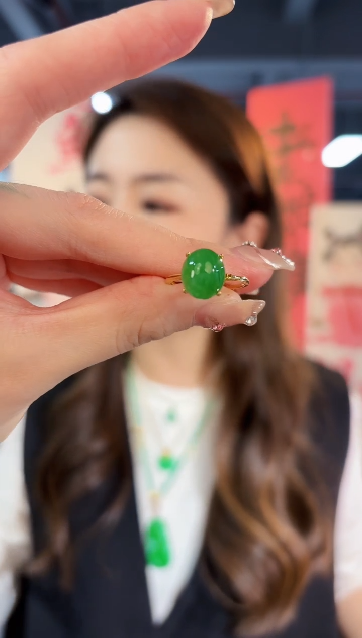 【闪购商品】翡翠戒指未镶嵌缅料A货/支持复检/一件