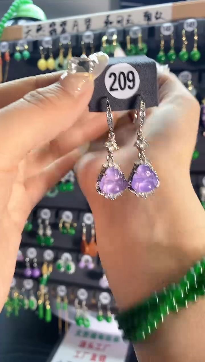 【闪购商品】翡翠颈饰银S925镶嵌209...