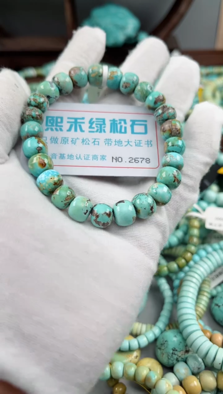 未镶嵌绿松石松石2678