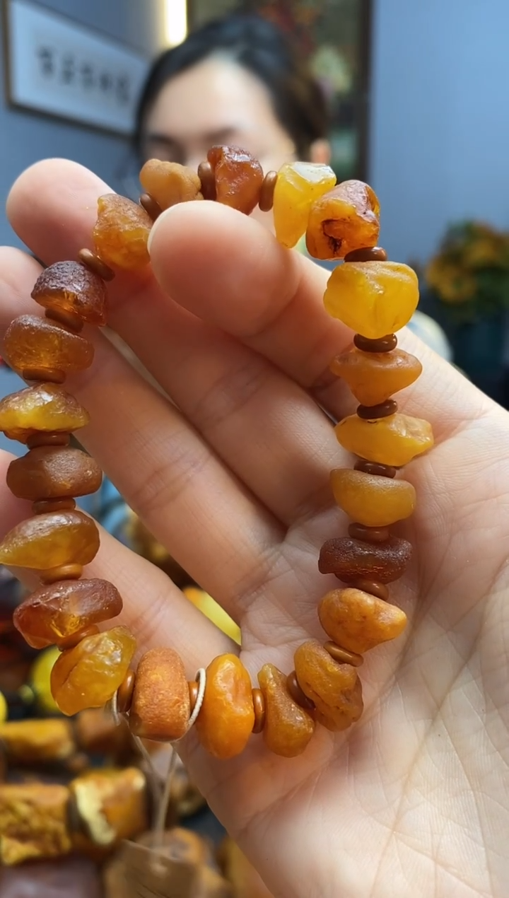 手串琥珀未镶嵌手串