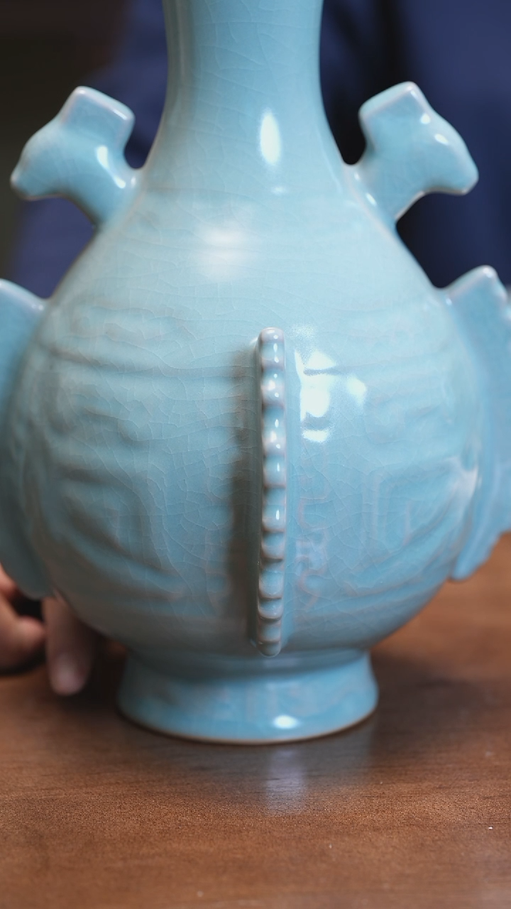 【闪购商品】Y宝丰宋官窑原产地汝瓷摆件