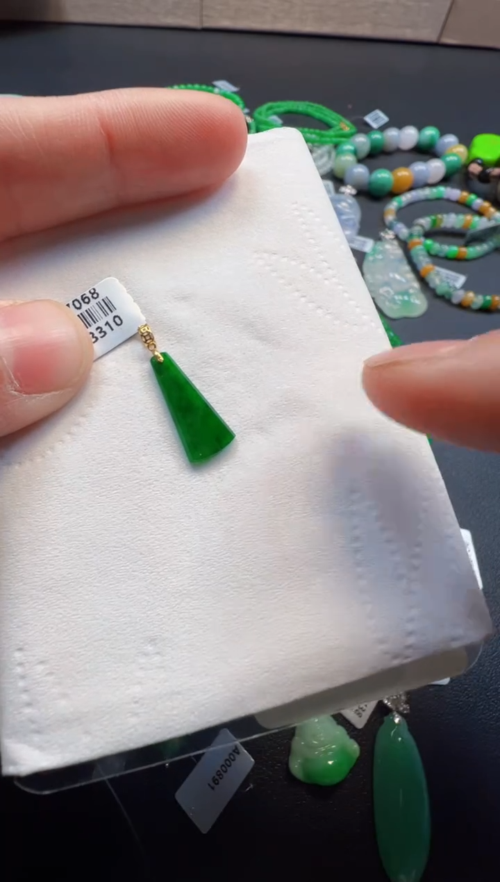 【闪购商品】定制翡翠18K金镶嵌168一