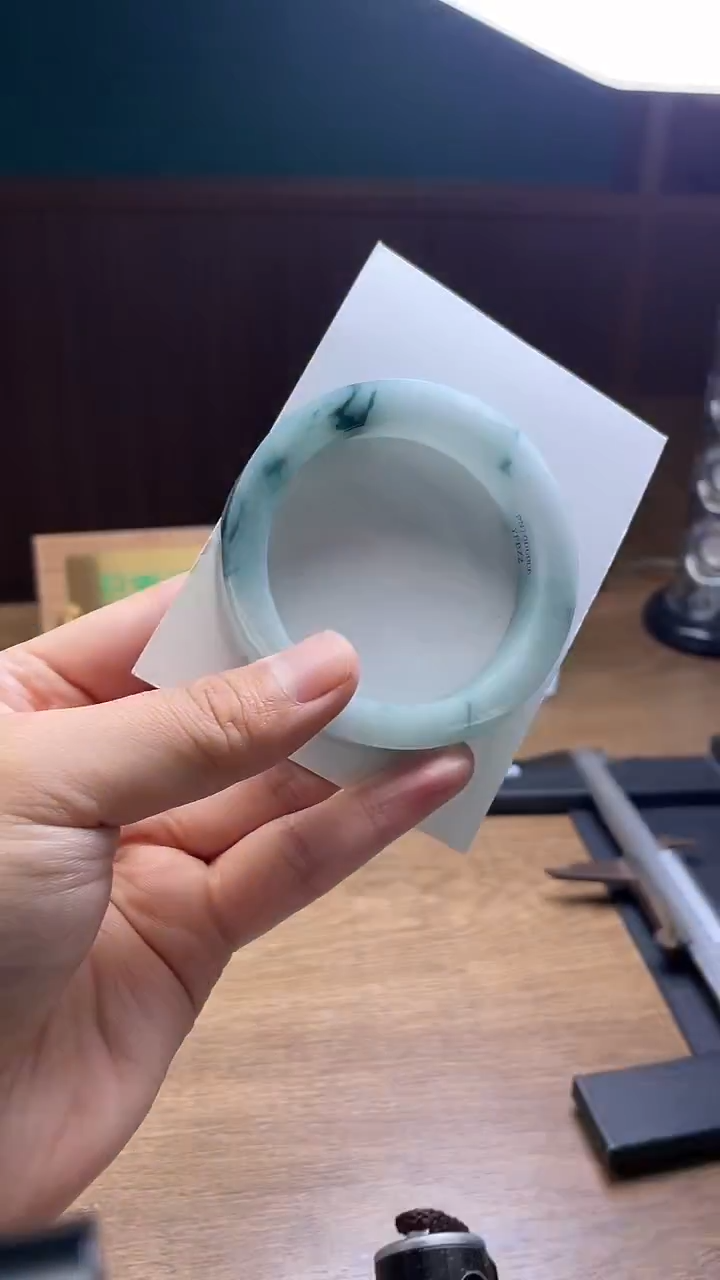 未镶嵌手镯定制翡翠青*定制