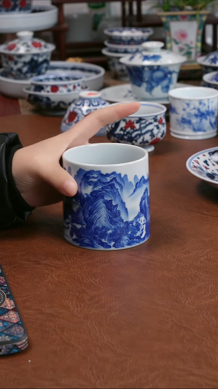 景德镇高端茶器景德镇墨奈纯手工手绘高端茶器