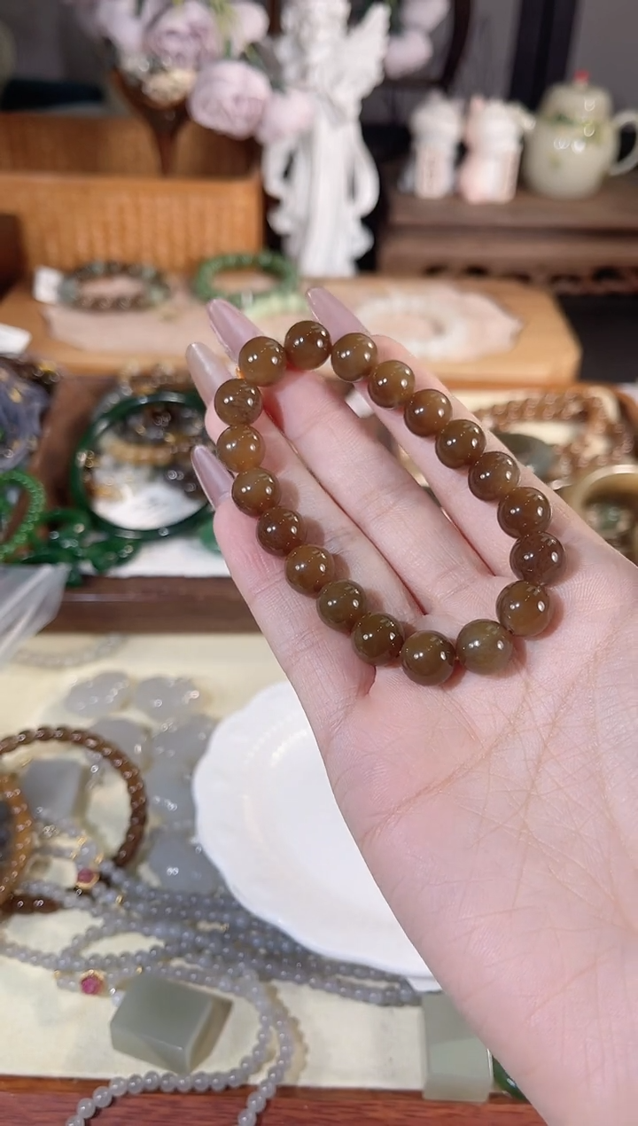 未镶嵌手链和田玉多样性发其一孤品默认微瑕