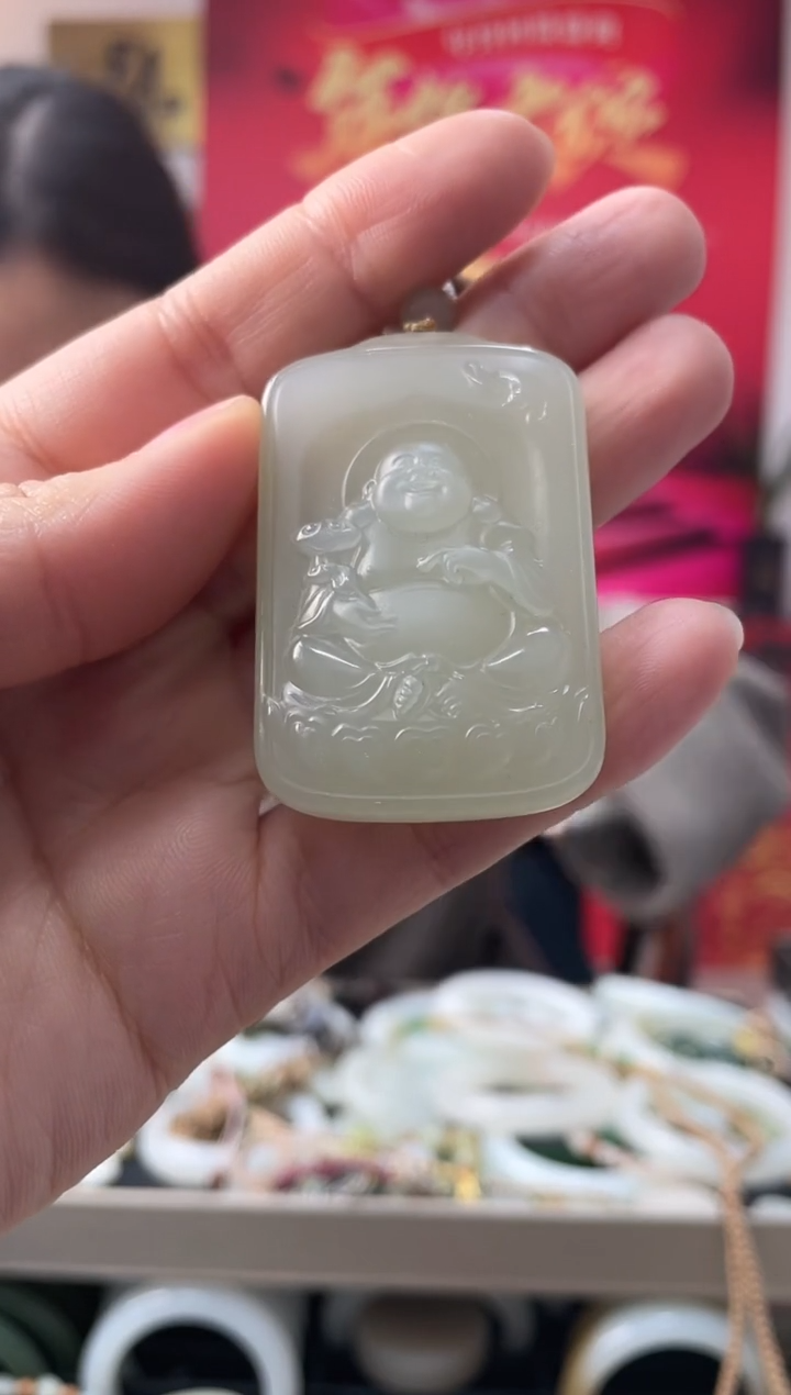 【闪购商品】和田玉颈饰未镶嵌佛公发一件