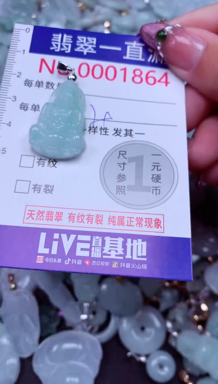 吊坠(不含链)未镶嵌翡翠1864