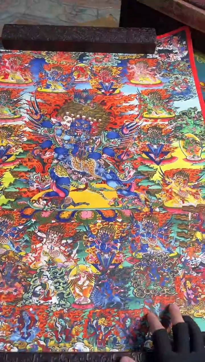卷轴画路路的唐卡tk160