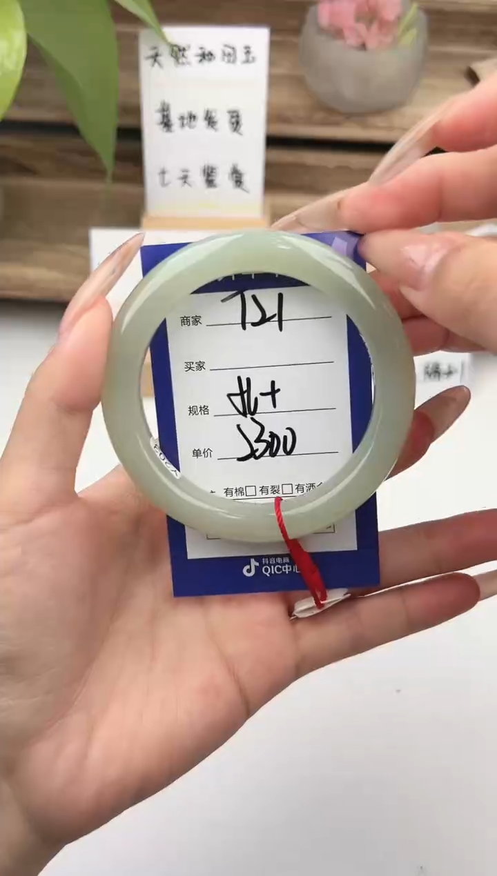 未镶嵌手镯和田玉微色差T21