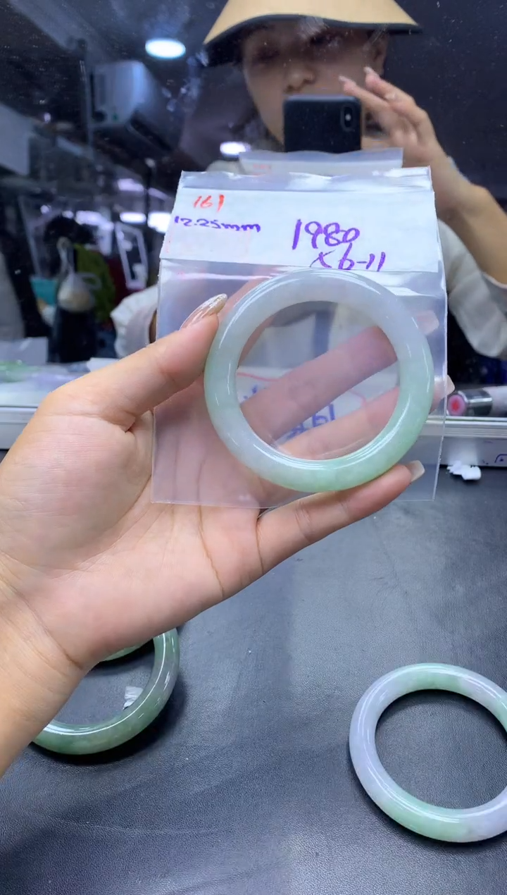 未镶嵌定制翡翠161手镯56+1980元+拍一发一