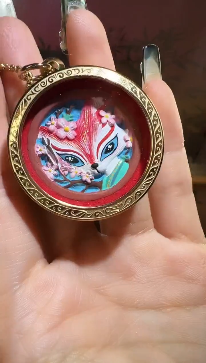 【闪购商品】吊坠小狐狸唐卡啊啊啊啊啊