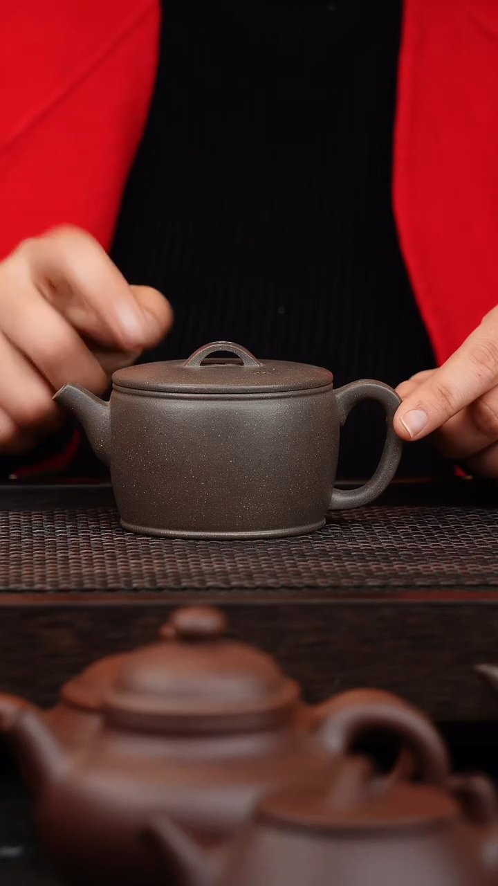 【闪购商品】紫砂茶壶微瑕汉瓦清灰200cc内推