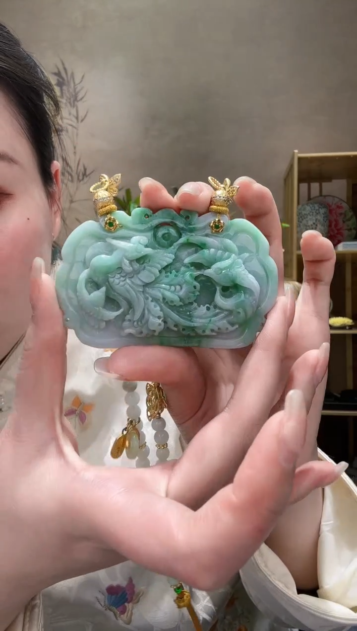 【闪购商品】翡翠耳饰未镶嵌吊坠