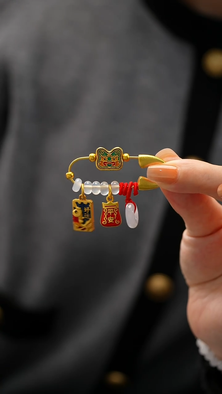 未镶嵌挂件翡翠胸针