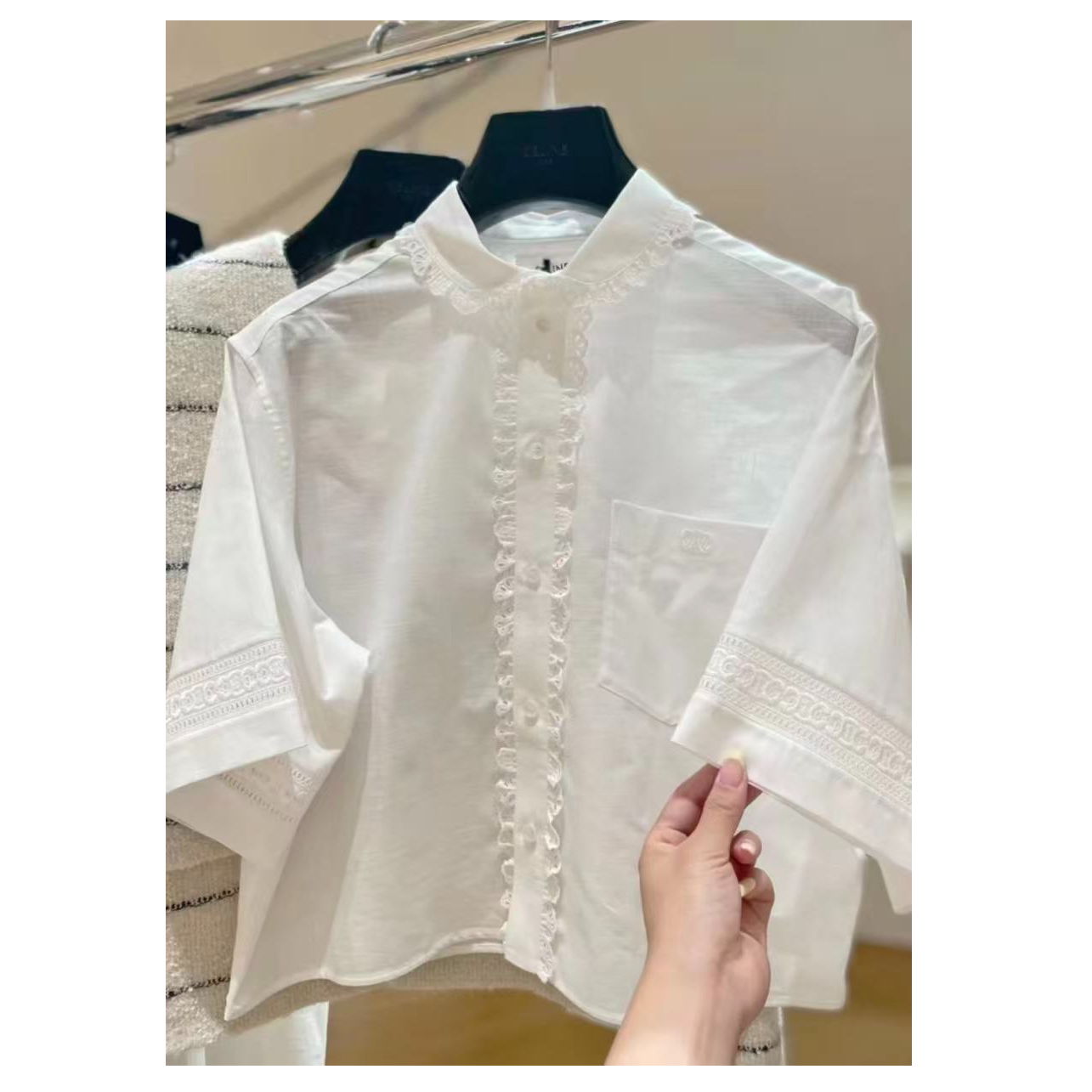 未使用 Celine/思琳 双双臻选/vv03384/思琳上衣/34