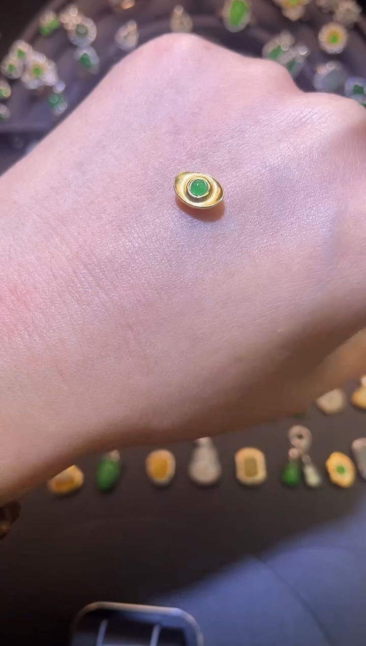 吊坠(不含链)银S925镶嵌翡翠1