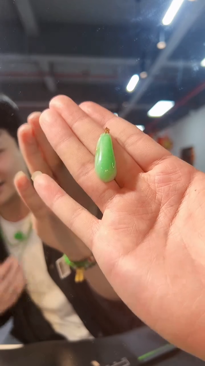 【闪购商品】翡翠颈饰18K金镶嵌缅料A货/支持复检/一件