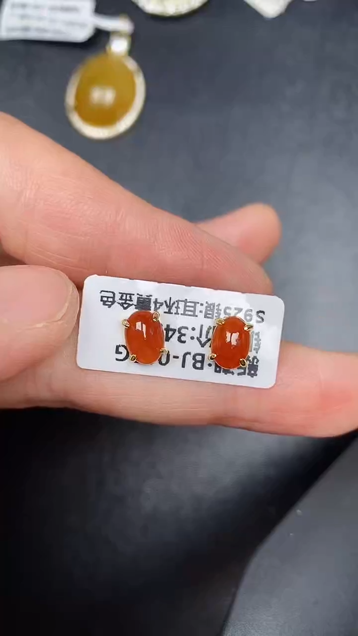 银S925镶嵌戒指翡翠1010