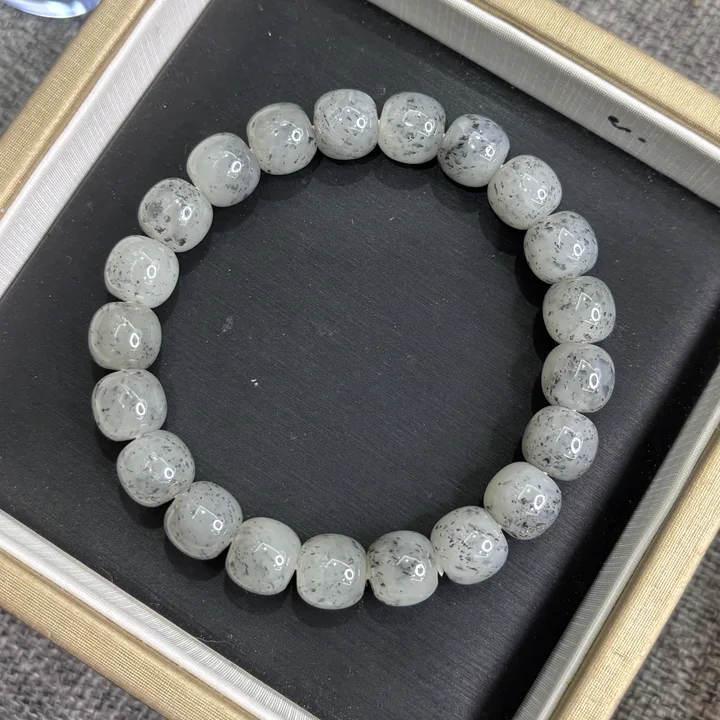 和田玉青花手串10mm多样性发货-582156