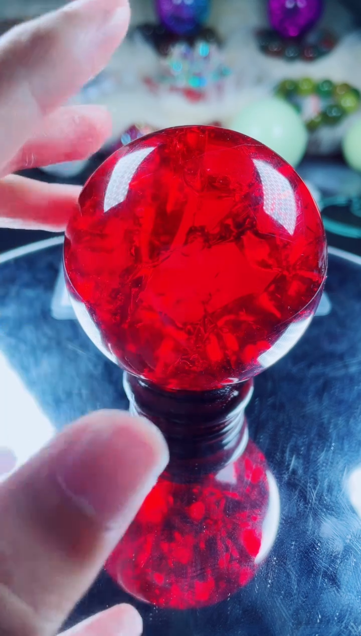 菱锰矿未镶嵌手球红陨晶石