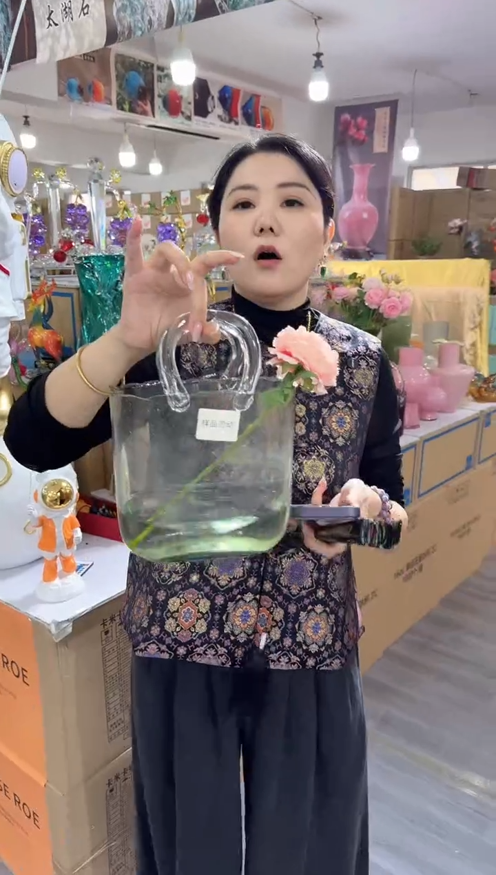 琉璃泰直花瓶花器K-晚5