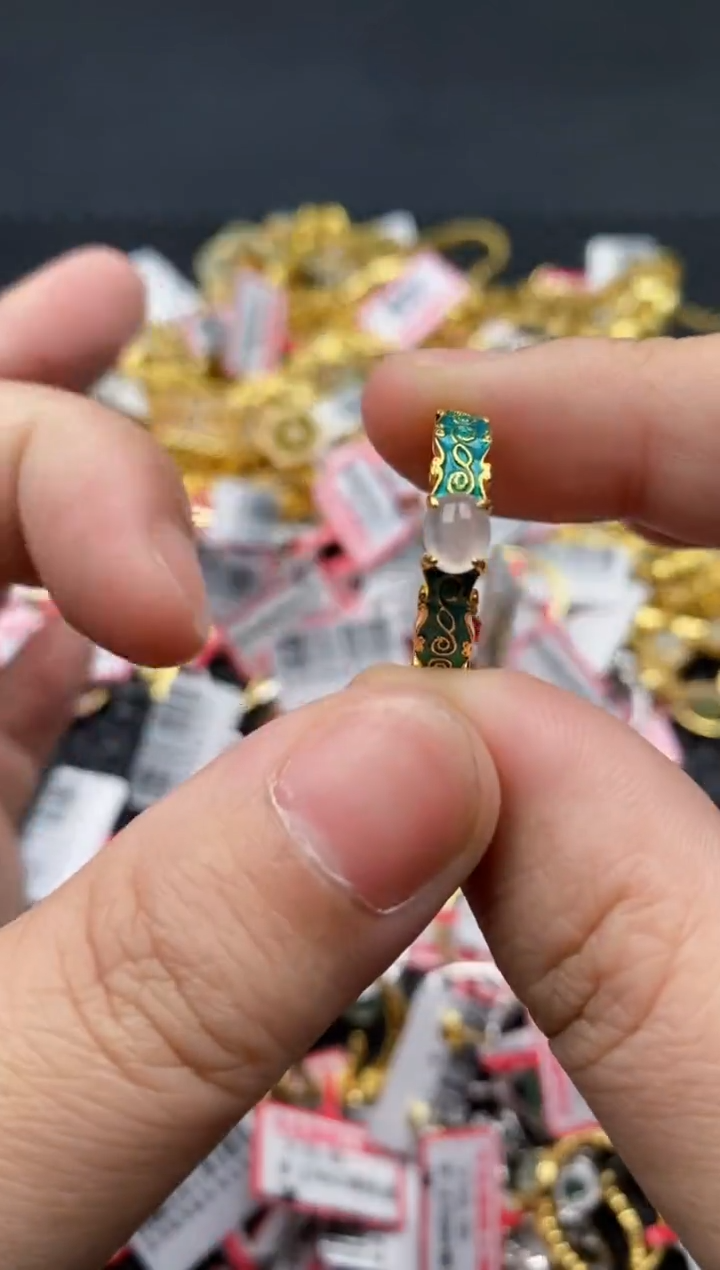 【闪购商品】翡翠戒指银S925镶嵌11111-5