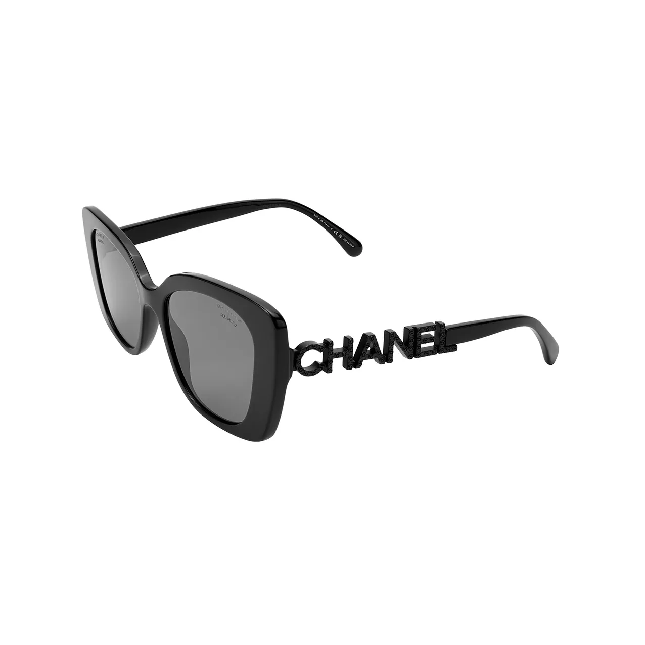 CHANEL香奈儿 方框 椭圆形 太阳眼镜 男女同款情侣款 黑色