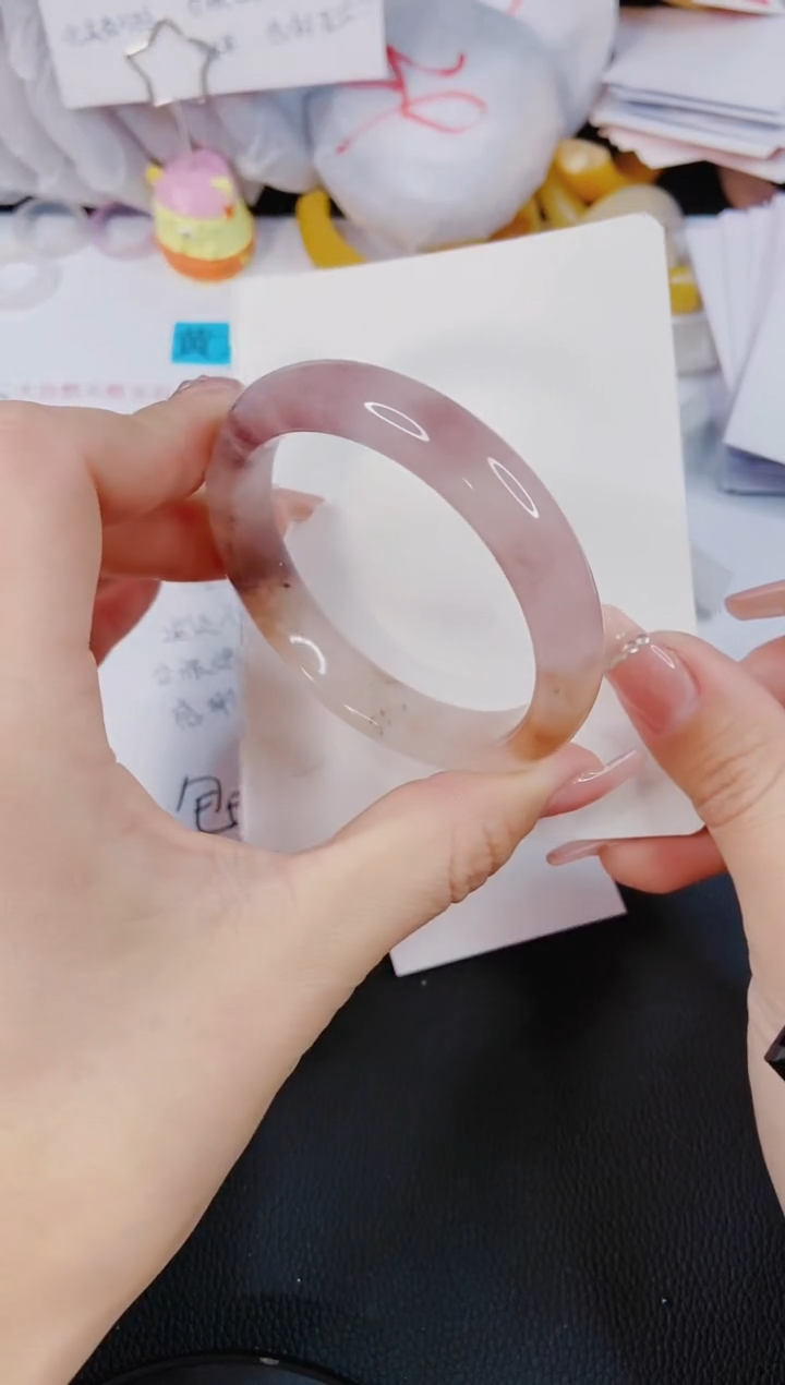 【闪购商品】石英质玉手镯未镶嵌J106-56/57