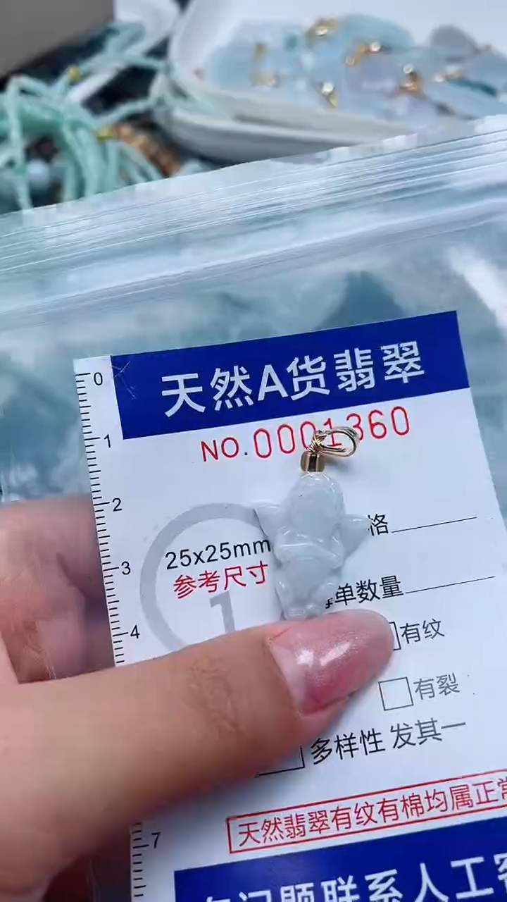 翡翠未镶嵌吊坠(不含链)                 