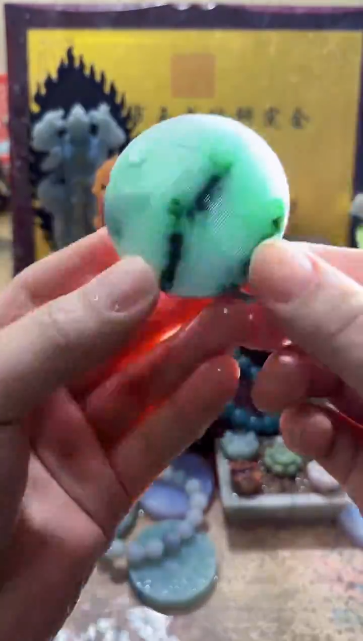 未镶嵌挂件翡翠A货常星7758