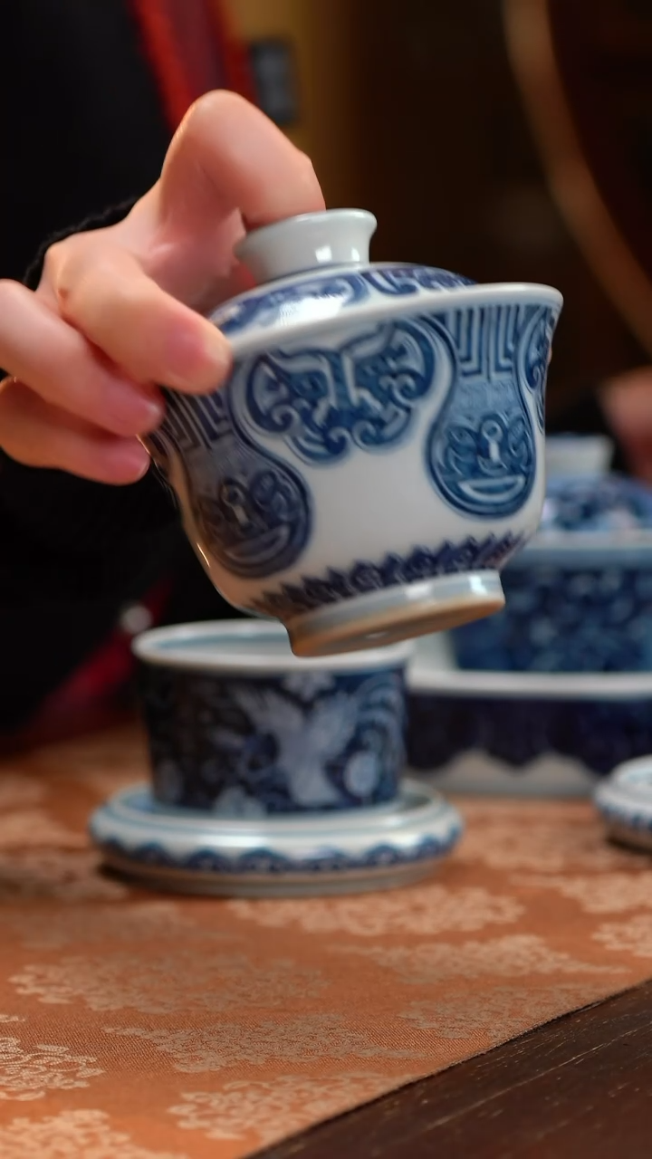 【闪购商品】快雪时晴饕餮盖碗