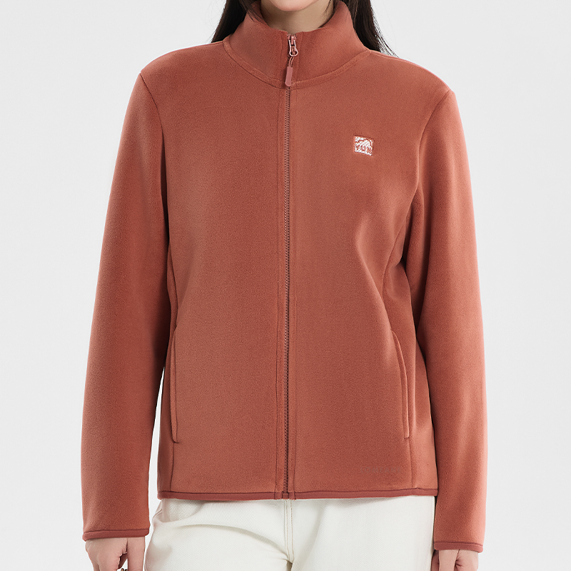 2025  摇粒绒云感外套女奥粒绒保暖上衣秋冬加绒加厚抓绒衣2070