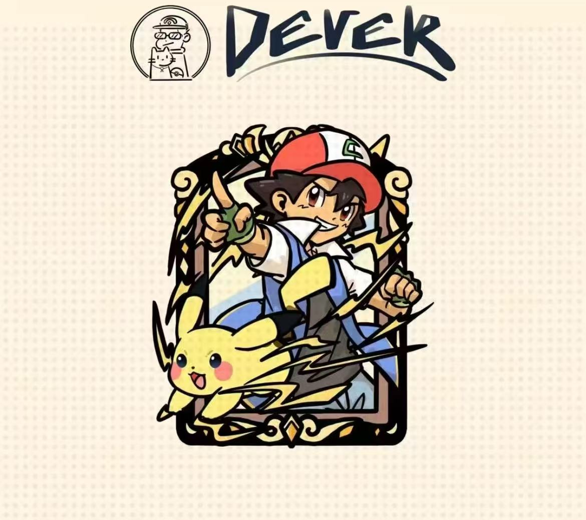【平拆】DEREK呆哥宝可梦冰箱贴 