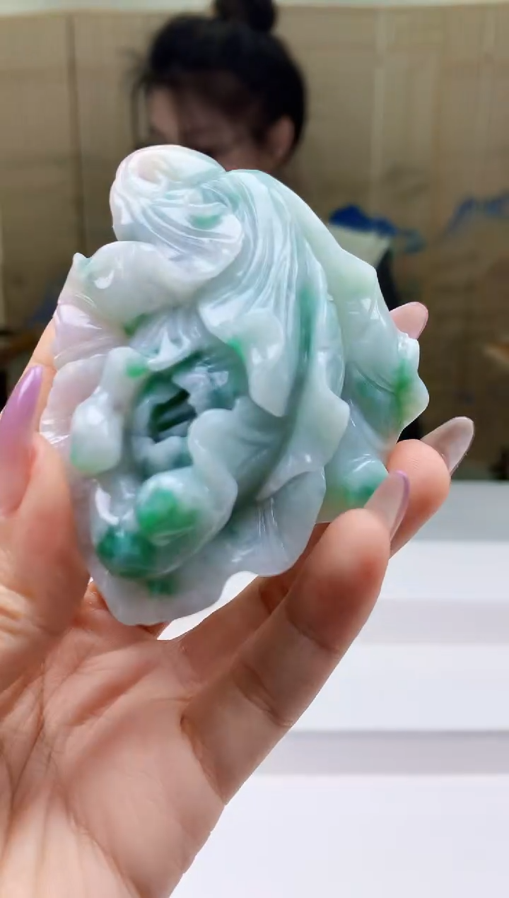 【闪购商品】定制翡翠未镶嵌5156ty-毛货挂件104