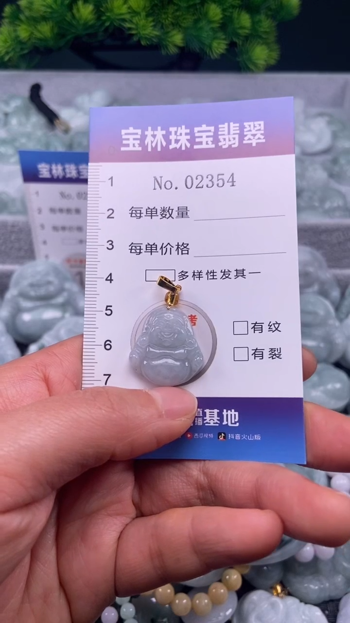 颈饰未镶嵌翡翠天然缅甸翡翠2354