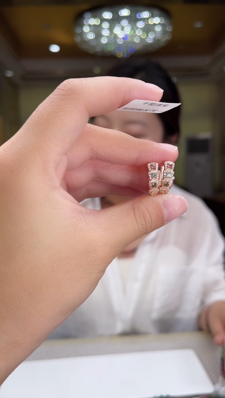 银S925镶嵌/碧玺耳饰多样性发货