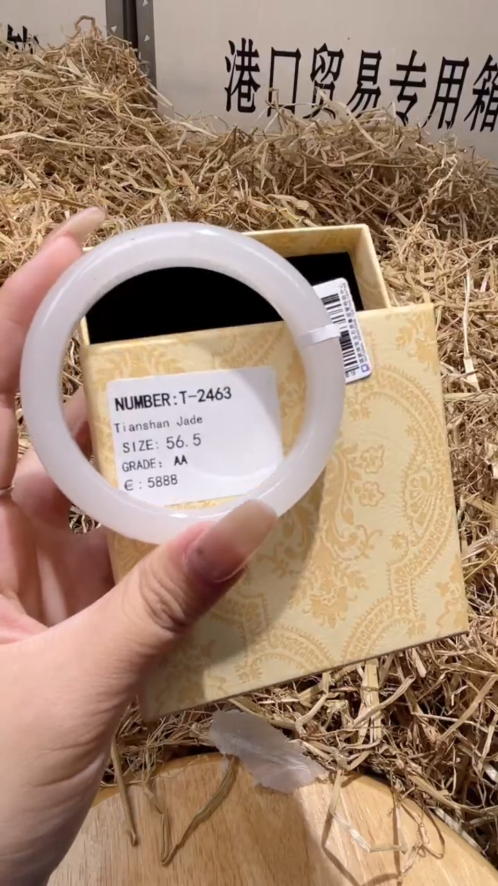 未镶嵌手镯石英质玉T2463HU