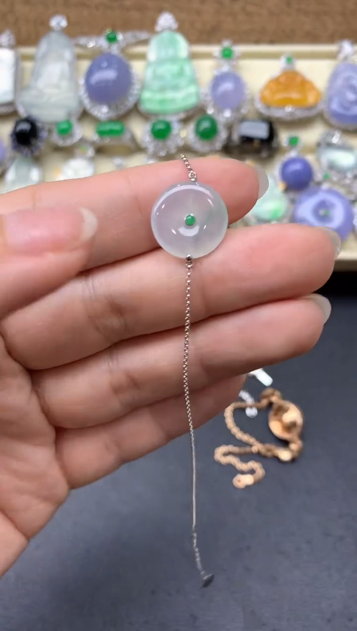 【闪购商品】翡翠手串18K金镶嵌280-中国好珍宝