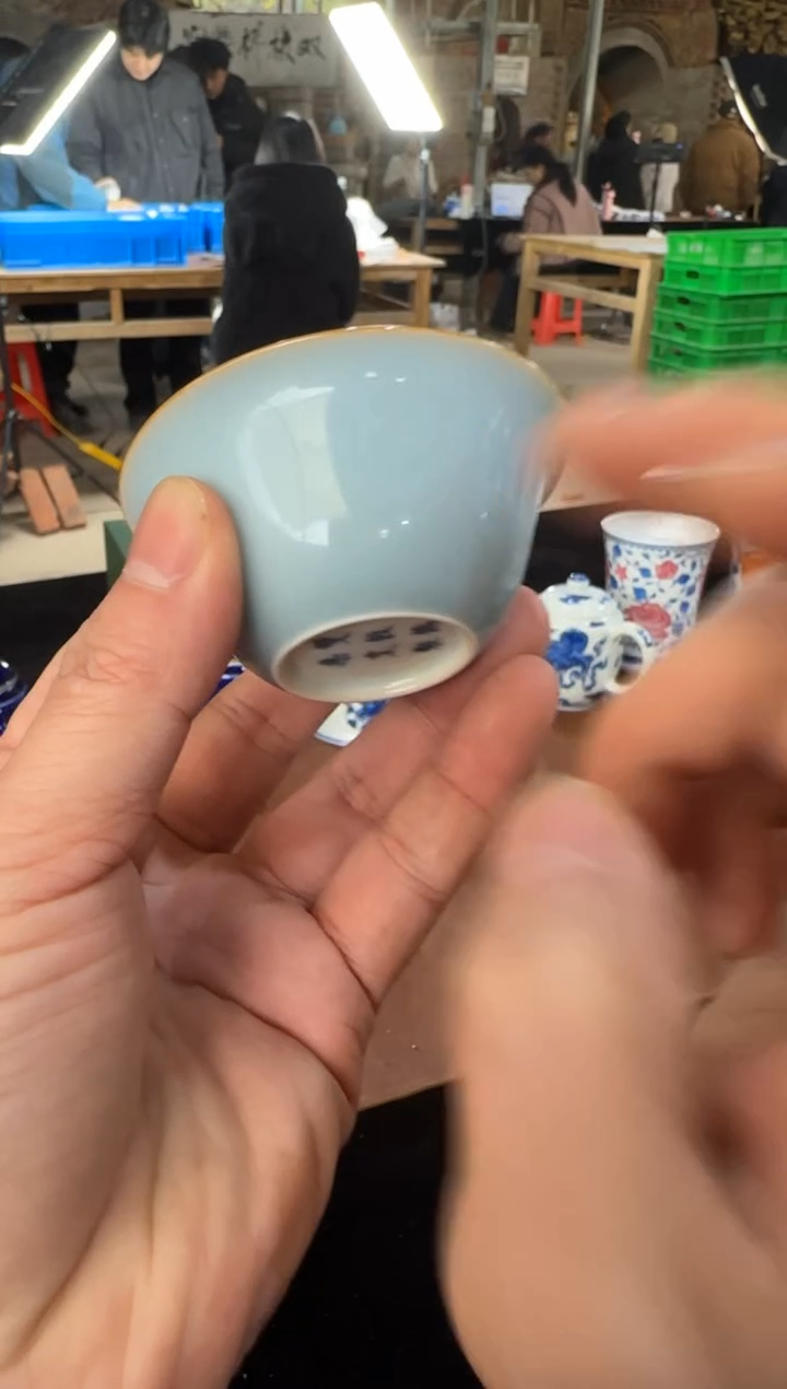 双板桥柴窑双板桥柴窑天青+青花