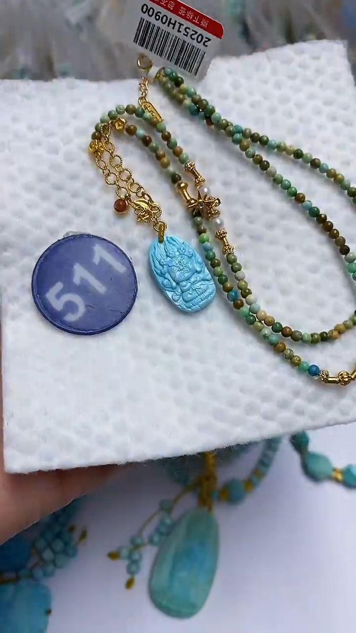 【闪购商品】绿松石项链银S925镶嵌511