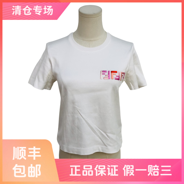 妃鱼/芬迪/棉/T恤/95新/沐七10