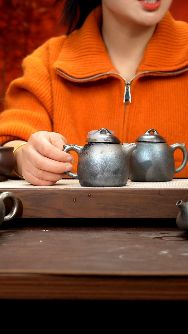 【闪购商品】紫砂茶壶平台紫泥柴烧秦权31号