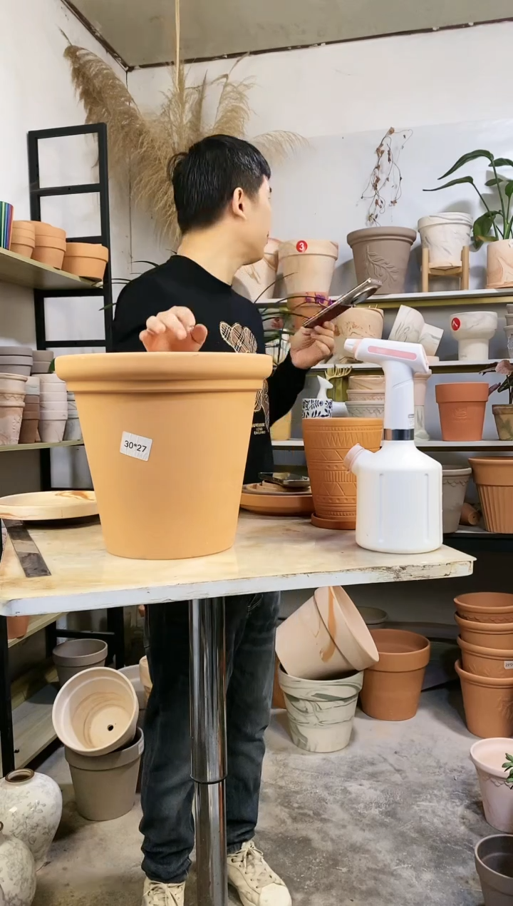 【闪购商品】红陶30*27红陶平面 2盆无托