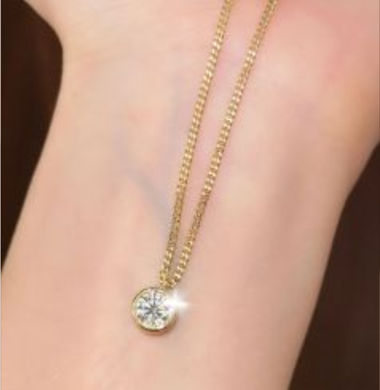 【梵璇珠宝】18k 古巴泡泡项链三