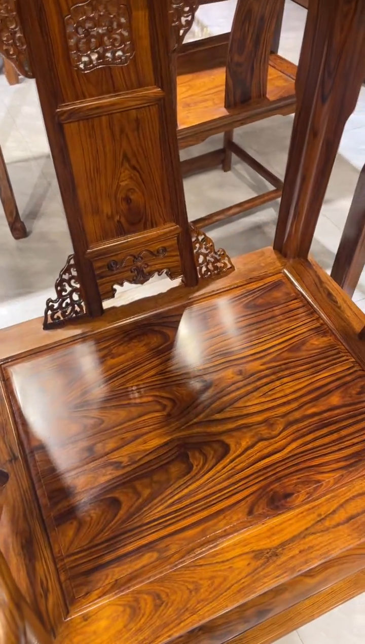 木皇宫椅三件套家具