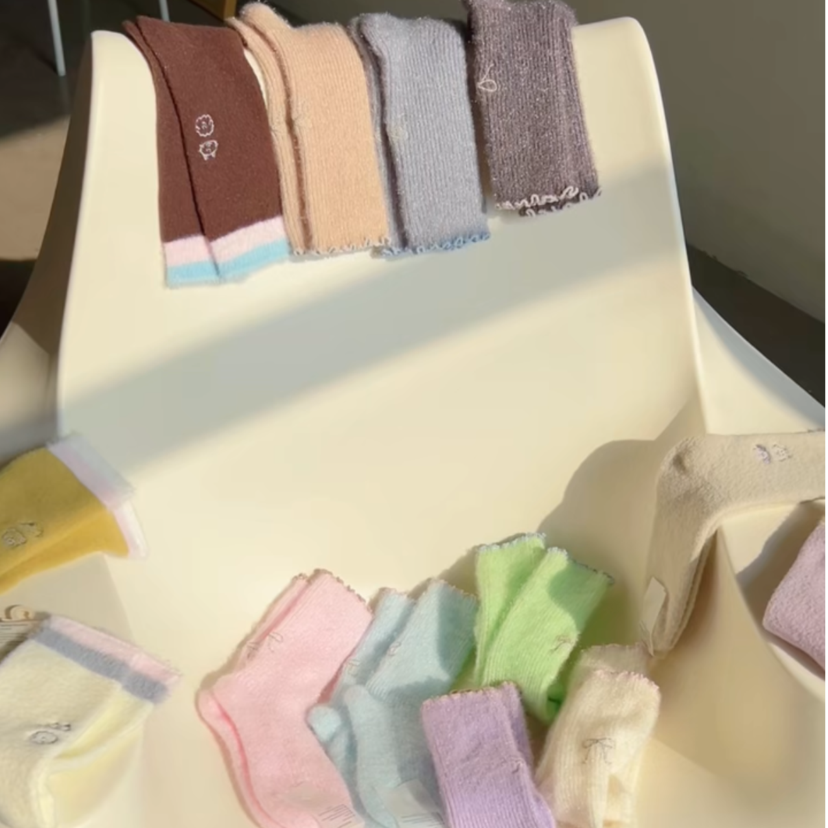 【秋冬女袜】秋冬厚款保暖百搭精梳棉羊毛中筒袜