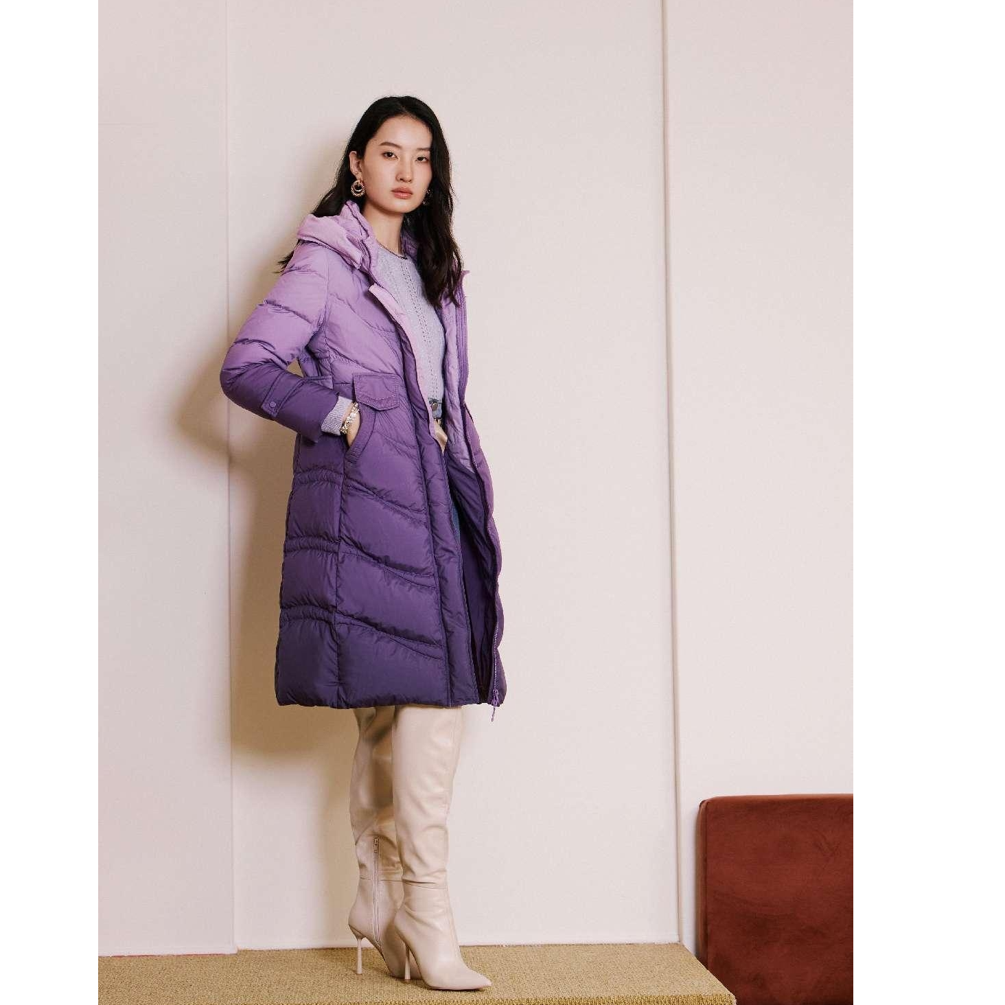 【七语专属】她翼冬季羽绒服女款时尚女士中长款保暖YE4244354820