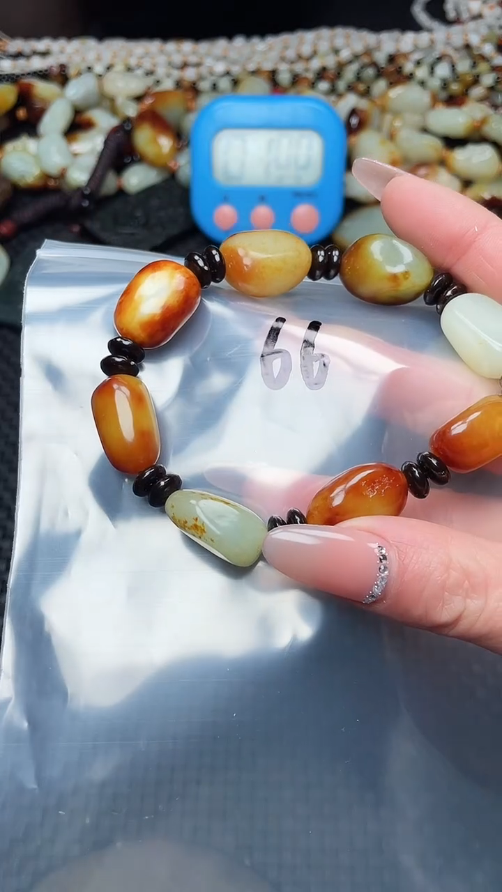 【闪购商品】和田玉手串未镶嵌新疆和田玉手串66